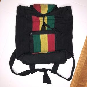 2 Pcs Rasta Jamaica Shoulder Bag Reggae Hippie Beach tote Handbag w/Rastafari Earring and Necklace set 2 Pcs Rasta Jamaica Shoulder Bag Reggae Hippie Beach tote Handbag w/Rastafari Earring and Necklace set